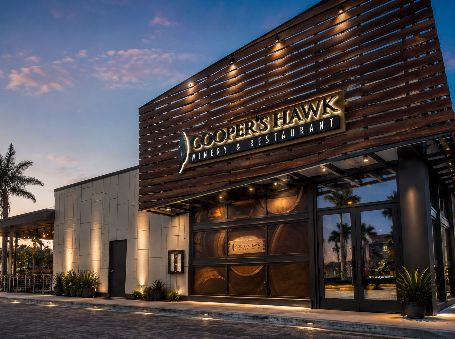 Cladding Corp Cooper's Hawk Restaurant Swisspearl Doral FL