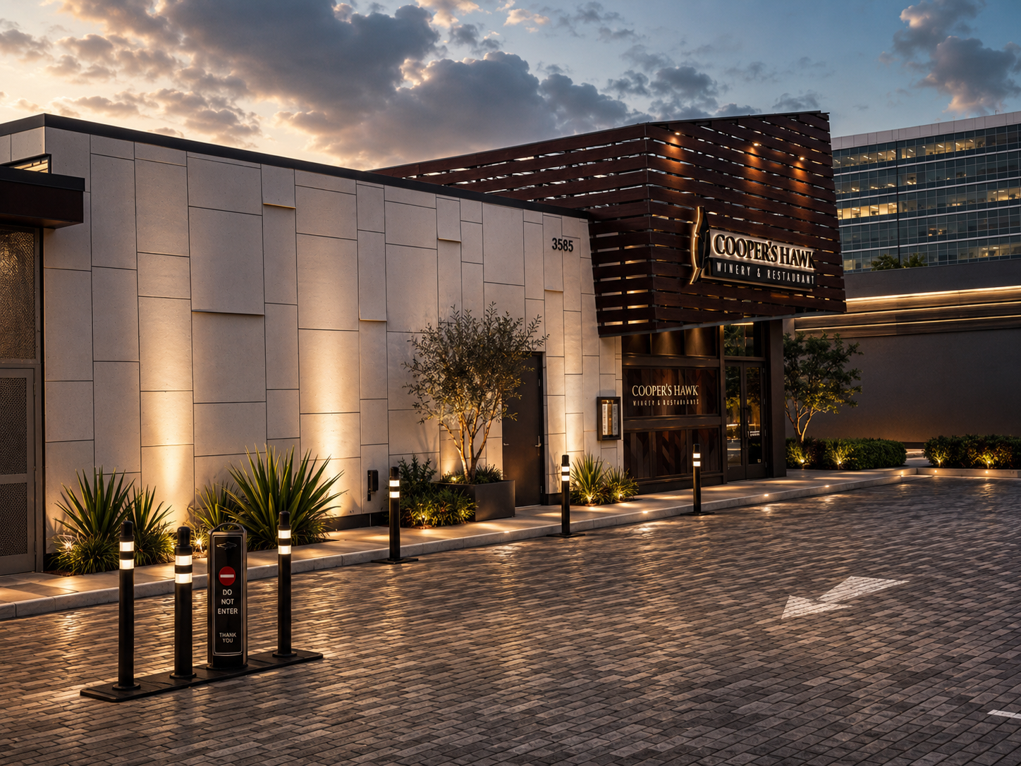 Cladding Corp Cooper's Hawk Restaurant Swisspearl Doral FL