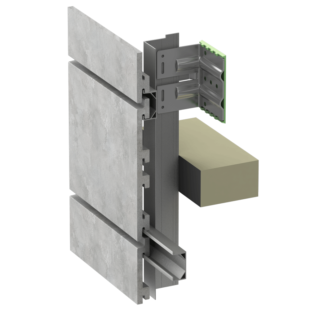 ECO Cladding Vci.51 Terracotta Cladding System for TCBlock Terracotta Tiles