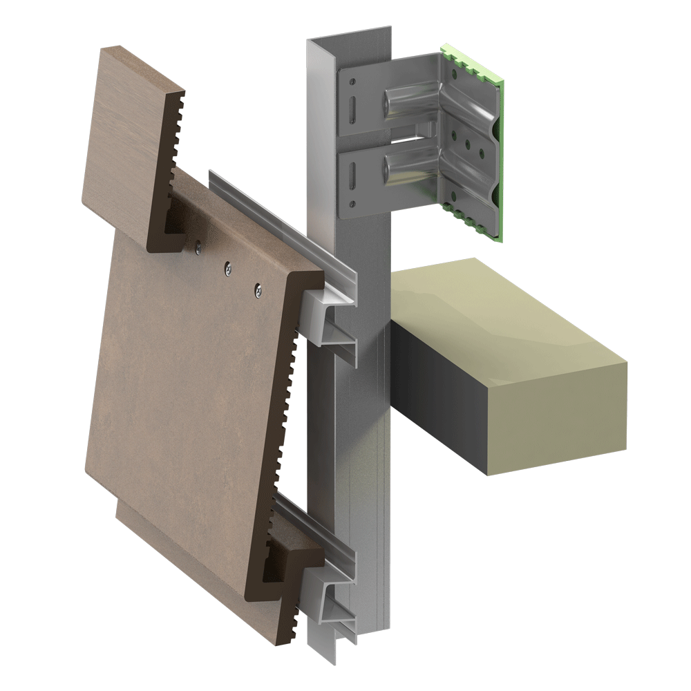 ECO Cladding Vci.50p Terracotta Cladding Shingle System
