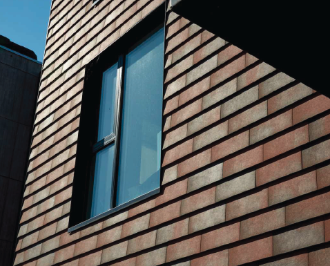Hoerkaer Apartments - TCShingle Terracotta Rainscreen Wall Shingle Application