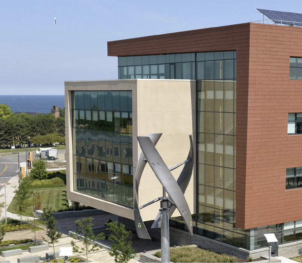 SUNY Oswega Shineman Center - TCPlank Terracotta Rainscreen Cladding Application