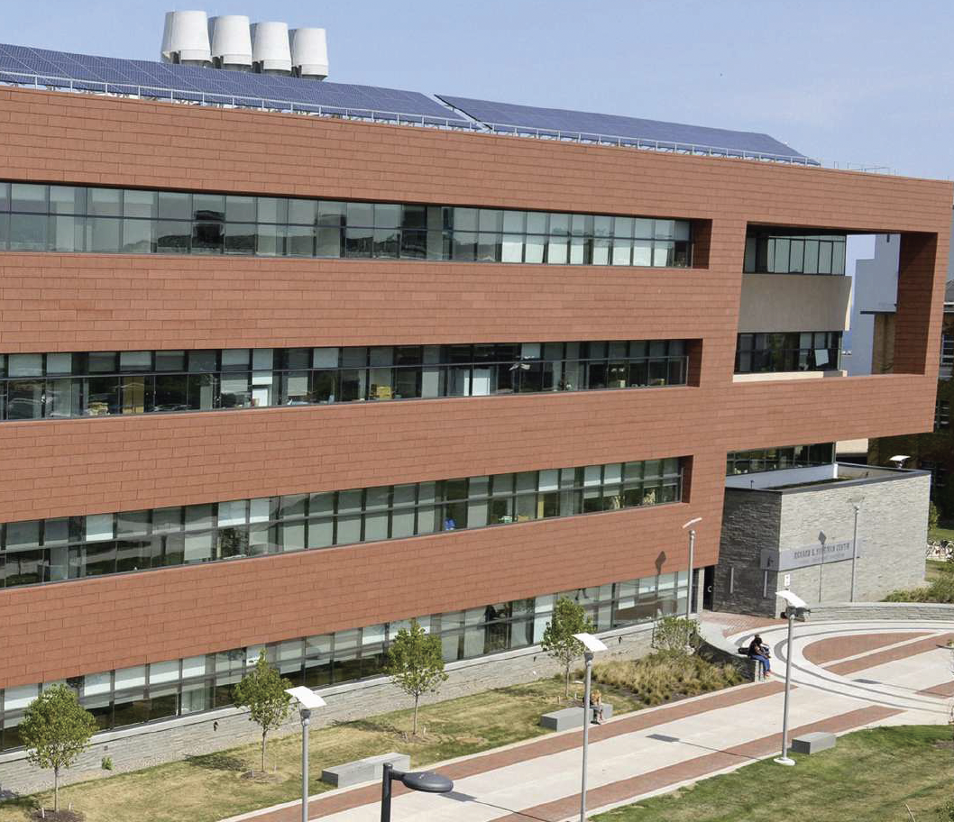 SUNY Oswega Shineman Center - TCPlank Terracotta Rainscreen Cladding Application