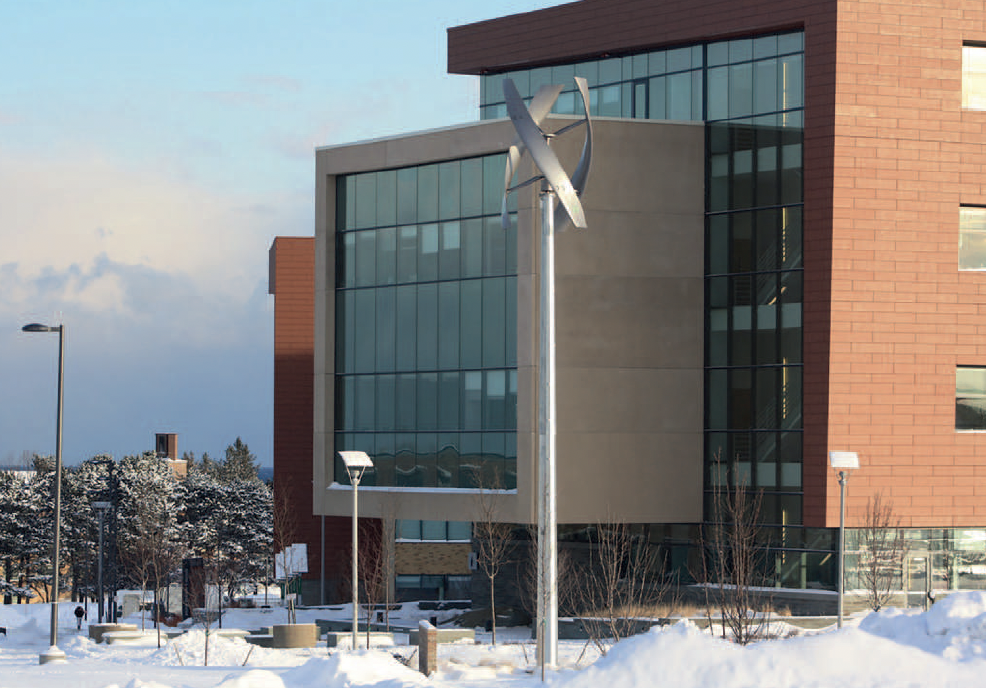 SUNY Oswega Shineman Center - TCPlank Terracotta Rainscreen Cladding Application