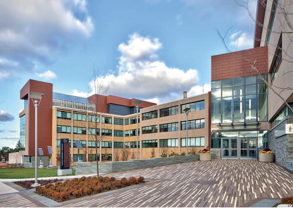 SUNY Oswega Shineman Center - TCPlank Terracotta Rainscreen Cladding Application