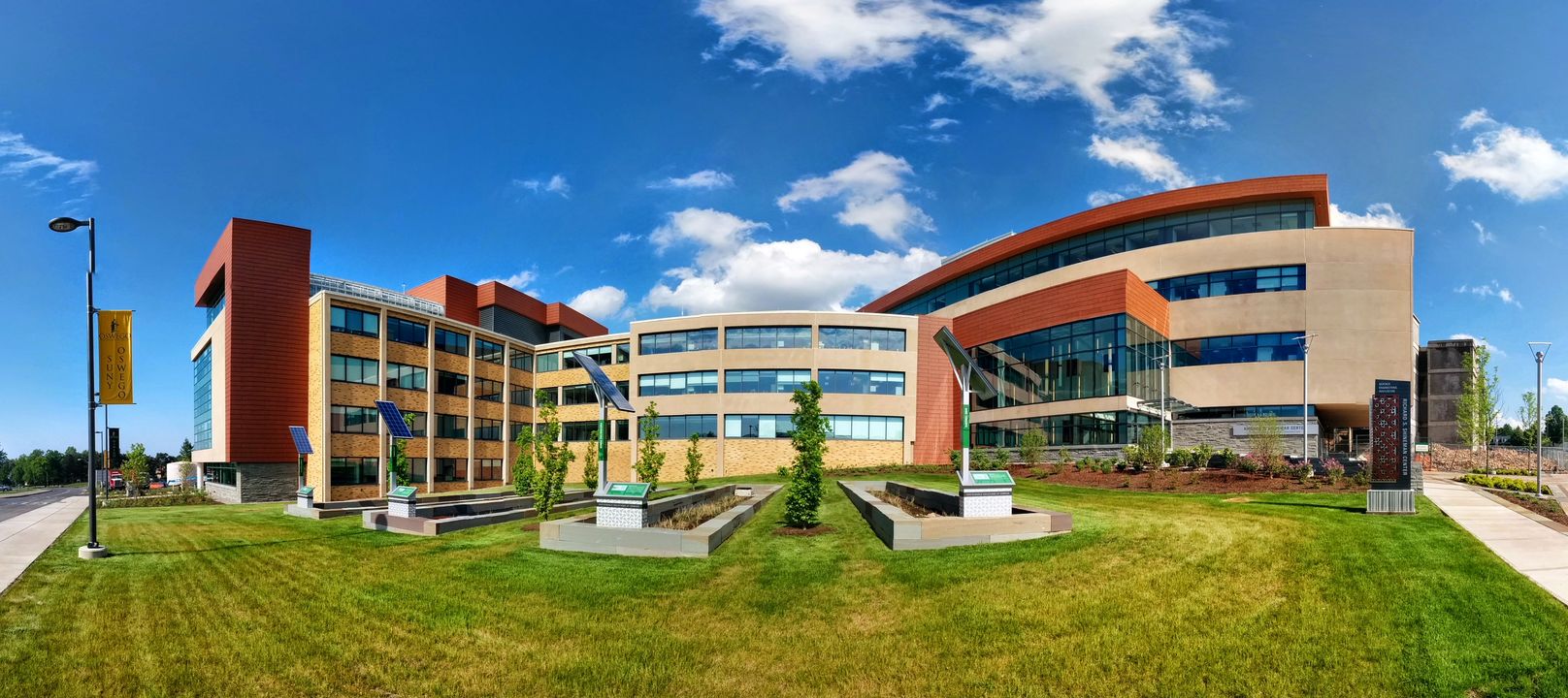 SUNY Oswega Shineman Center - TCPlank Terracotta Rainscreen Cladding Application