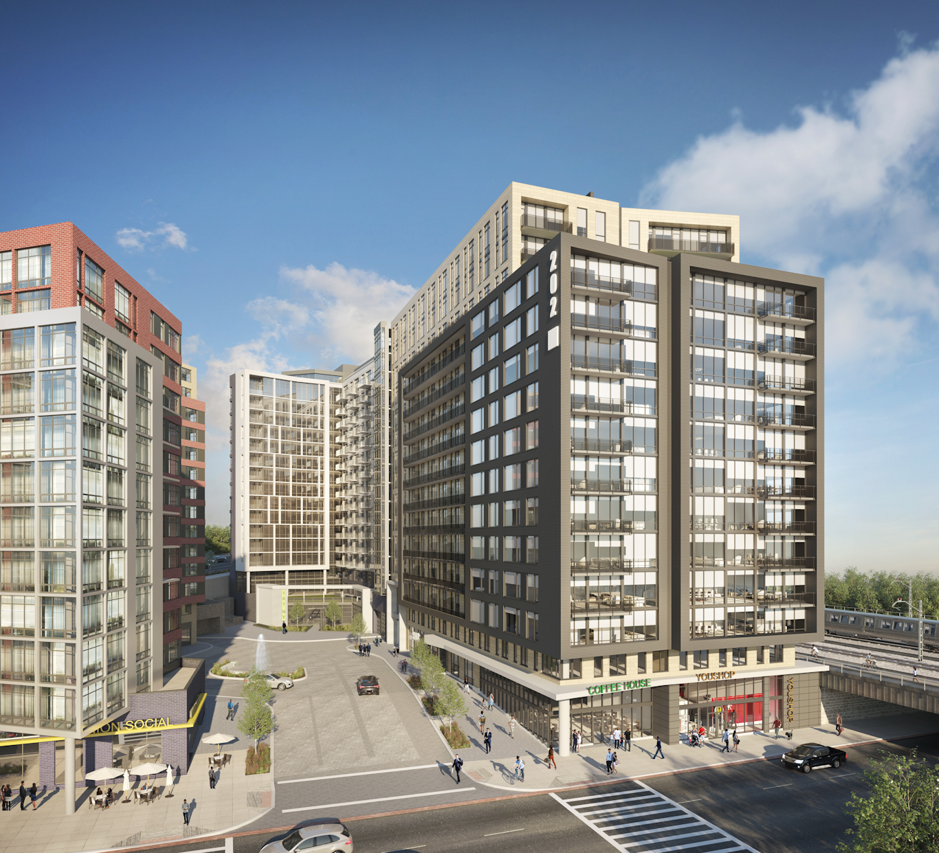 202 Washington Gateway Swisspearl Facade Cladding Corp Rainscreen Subframing System