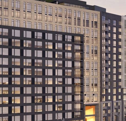 202 Washington Gateway Swisspearl Facade Cladding Corp Rainscreen Subframing System