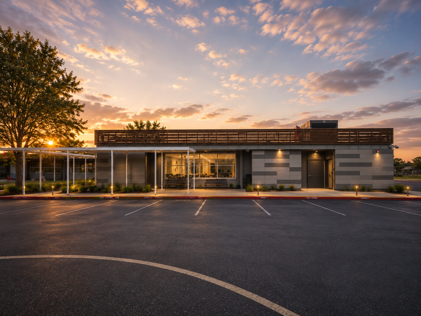 Westside Elementary School - TCPlank Terracotte Rainscreen and TC Shade Sunscreen Application