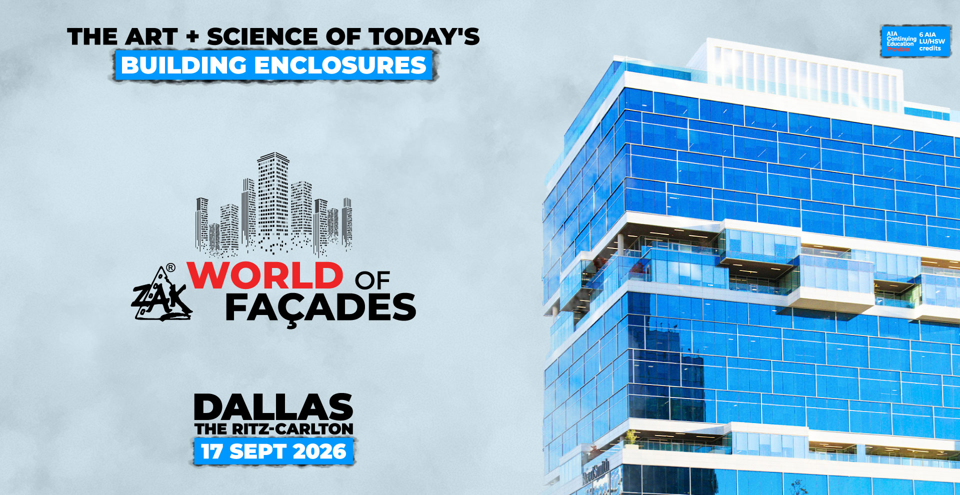 We're excited to announce that Cladding Corp will be exhibiting at the upcoming Zak World of Façades conference in Dallas.