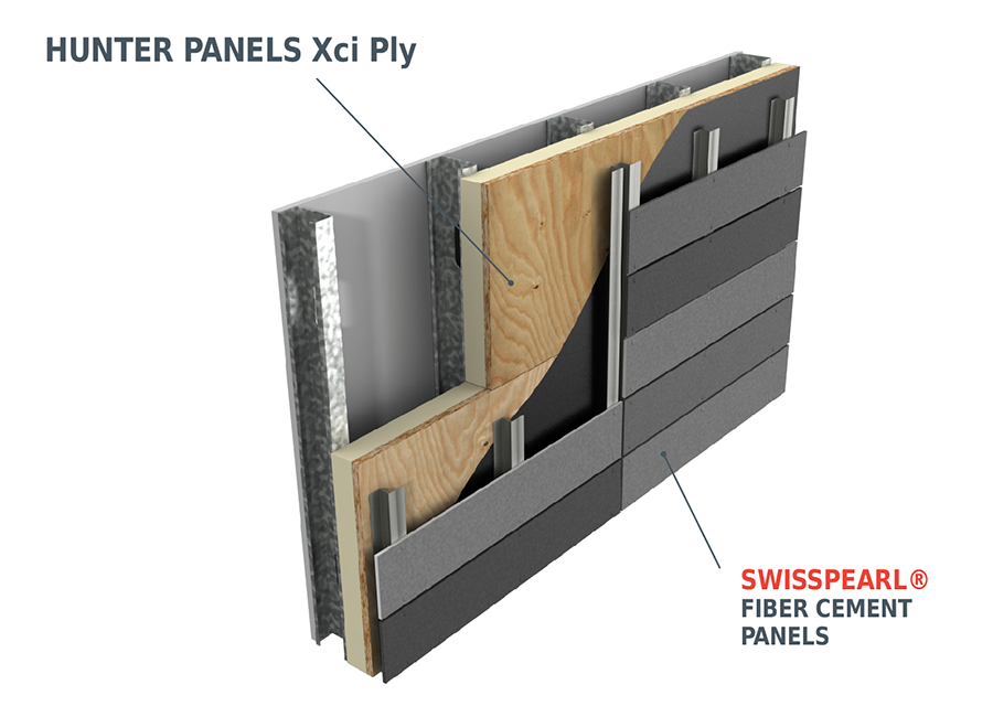 Cem5 Hunter Xci Ply Rainscreen Cladding Wall Section