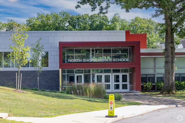North Shore Middle School Swisspearl Fiber Cement Rainscreen Solution with Cladding Corp Subframing