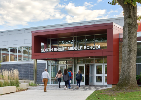 Cladding Corp Swisspearl North Shore Middle School - Glen Head, NY