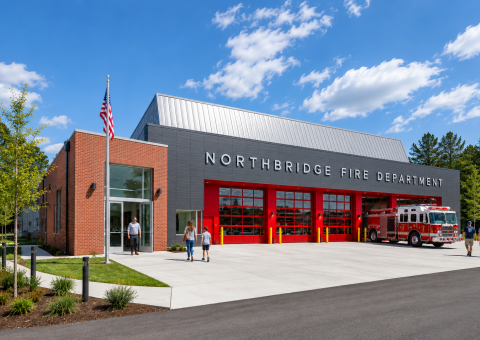 Cladding Corp Terra5 Northridge Fire Station - Northbridge, MA