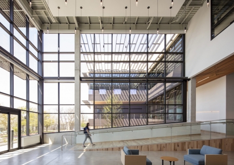 Professional Contract Services Inc. Headquarters Cladding Corp Subframing system Rainscreen Facade