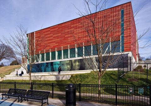 Sheperd Park Community Center Swisspearl rain screen Cladding Corp Rainscreen System