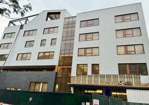 KIPP School Swsspearl facade Cladding Corp Subframing System