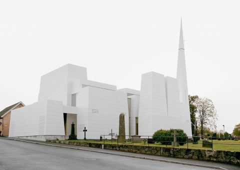 Porsgrunn Church Ceramic5 Porcelain Cladding Corp 