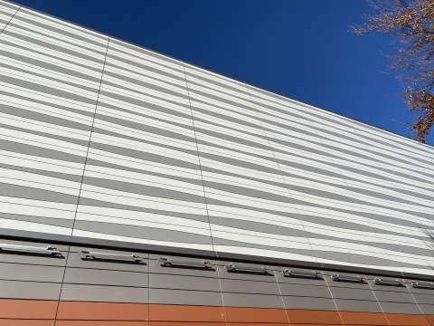 Cladding Corp Swisspearl Custom Fabrication GRAVIAL and CARAT Panels