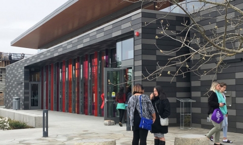 Cladding Corp Terra5 Rainscreen for Tukwila Library outside of Seattle