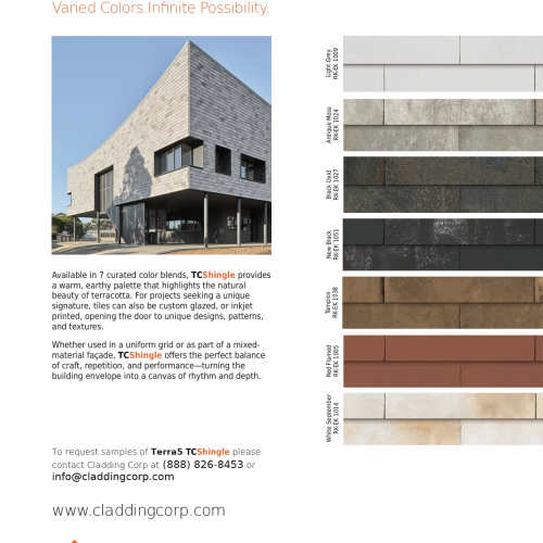 CCORP Terra5 TCShingle Available Colors