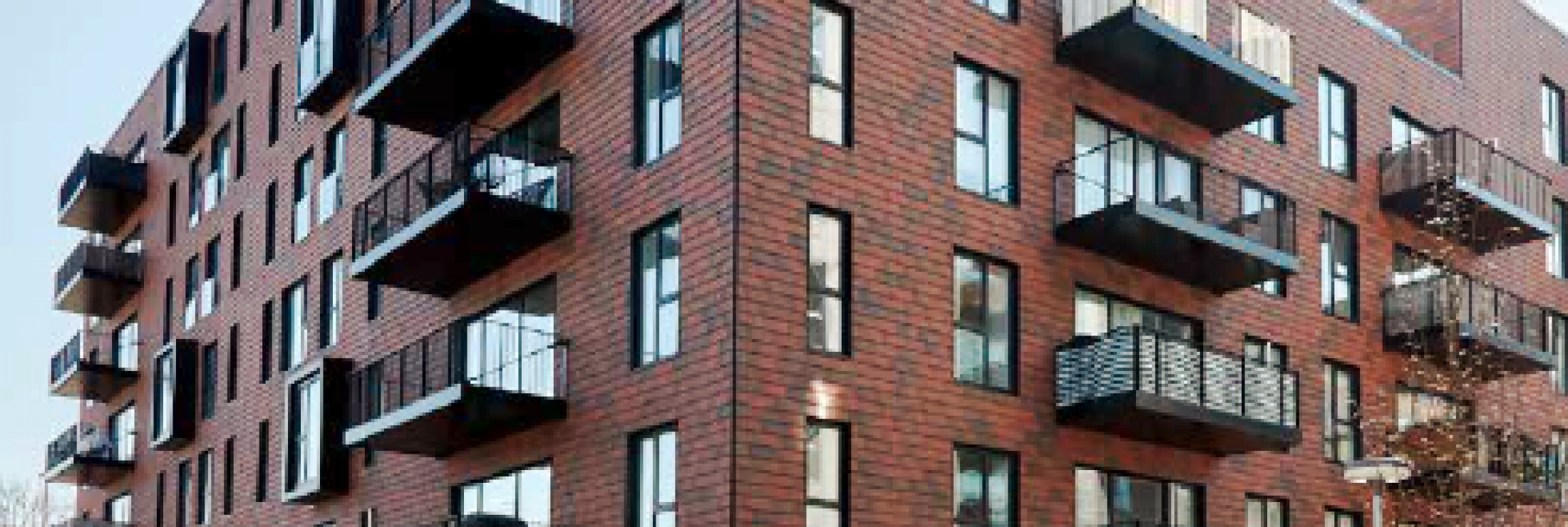 Hoerkaer Apartments - TCShingle Terracotta Rainscreen Wall Shingle Application
