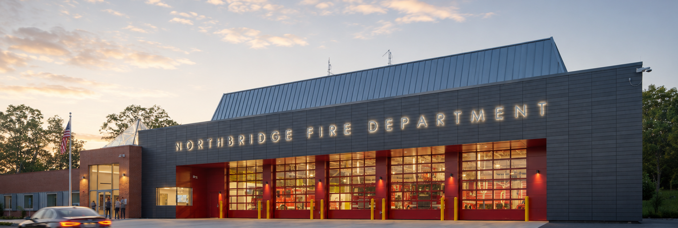 Cladding Corp Terra5 Northridge Fire Station -  Northbridge, MA