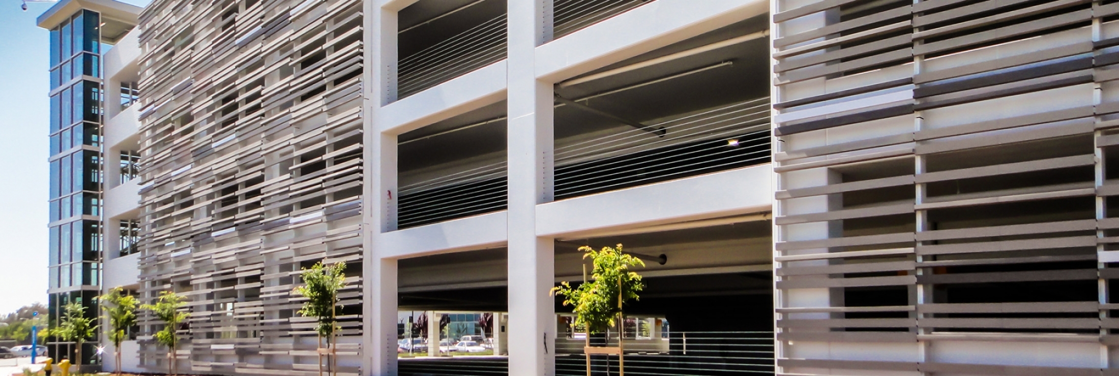 Terra5 TCShade Terracotta Baguette and Louver Sunscreen for Parking Garage Application