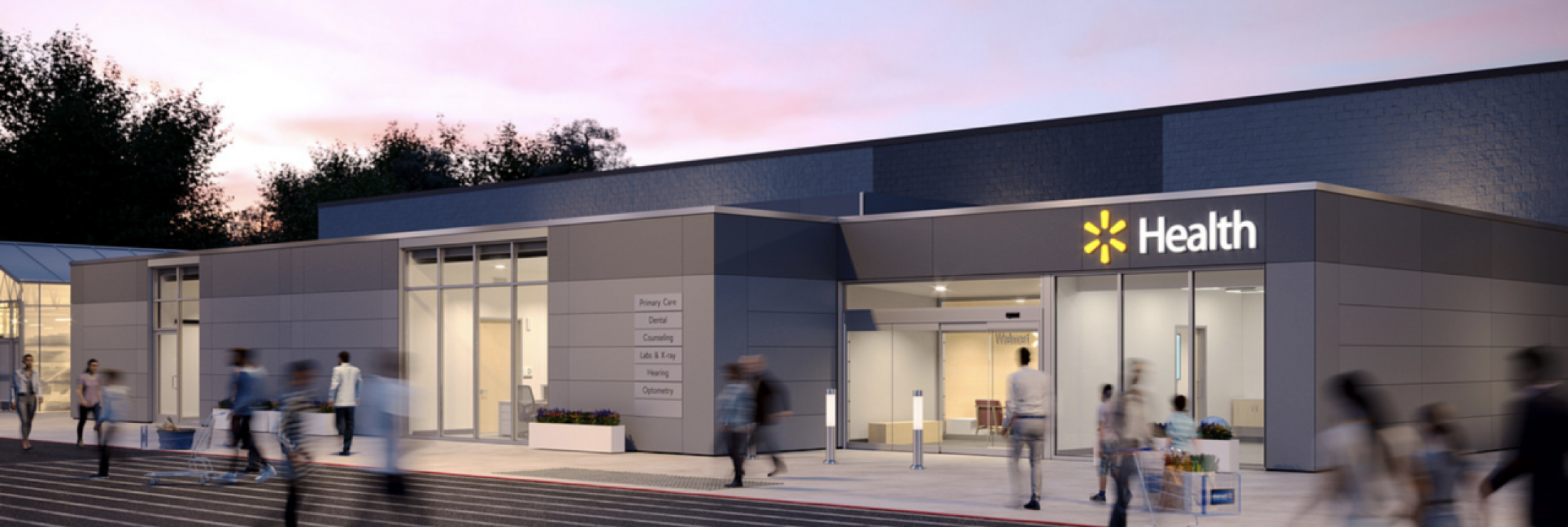 Cladding Corp Swisspearl Panels for Walmart Health Centers Florida and Georgia